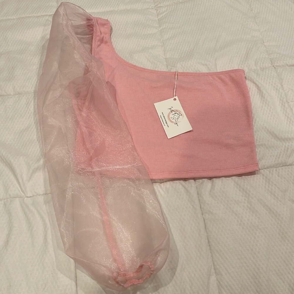 NWT cotton candy pink top